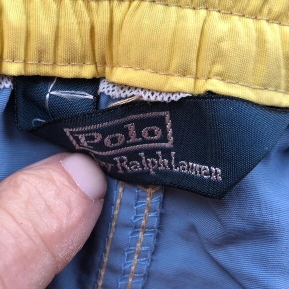 Polo Ralph Lauren Mens Swim Trunks Size XXL Cargo Swimwear Blue Drawstring Beach - Picture 3 of 16